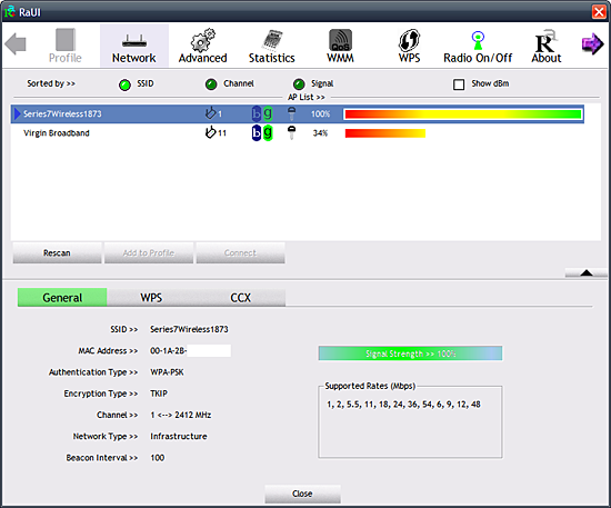 Ralink Wireless Utility