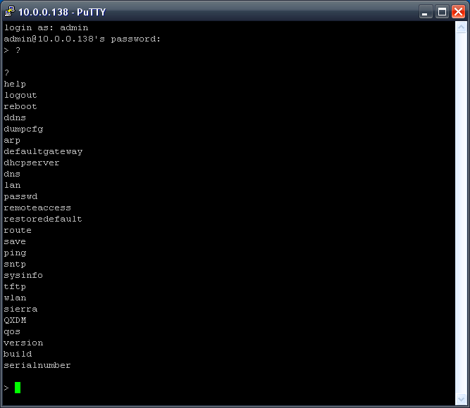 3G9WT command line interface