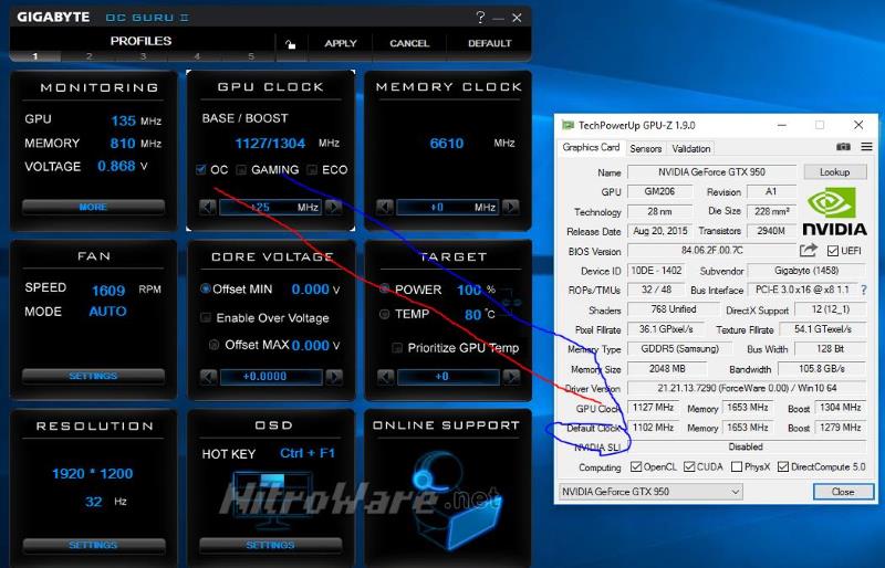 Gigabyte GTX 950 Windforce Overclock