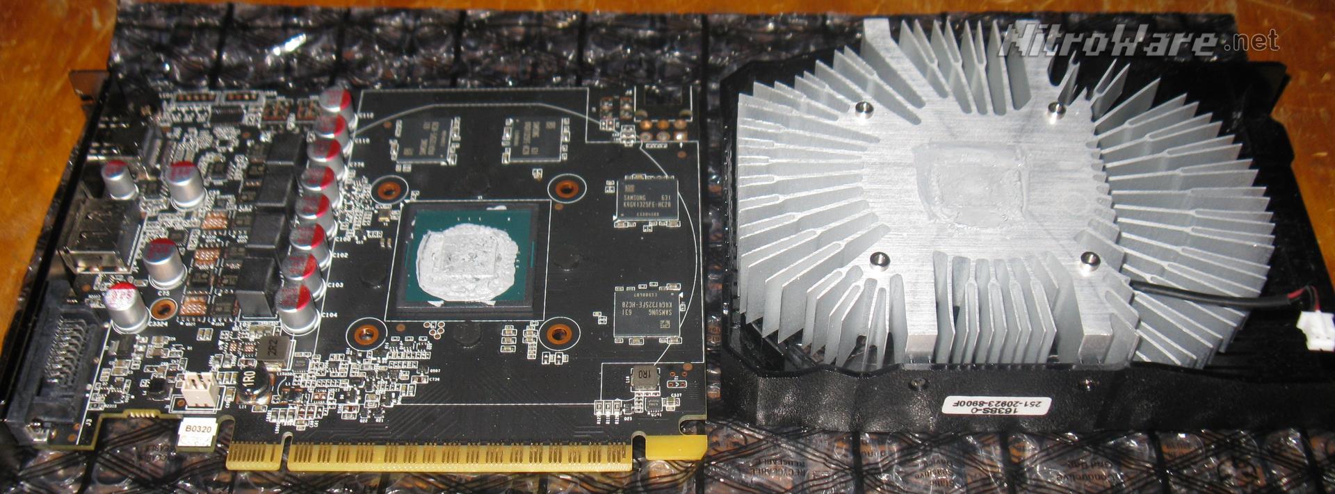 ZOTAC GTX 1050 PCB and Heatsink cooler