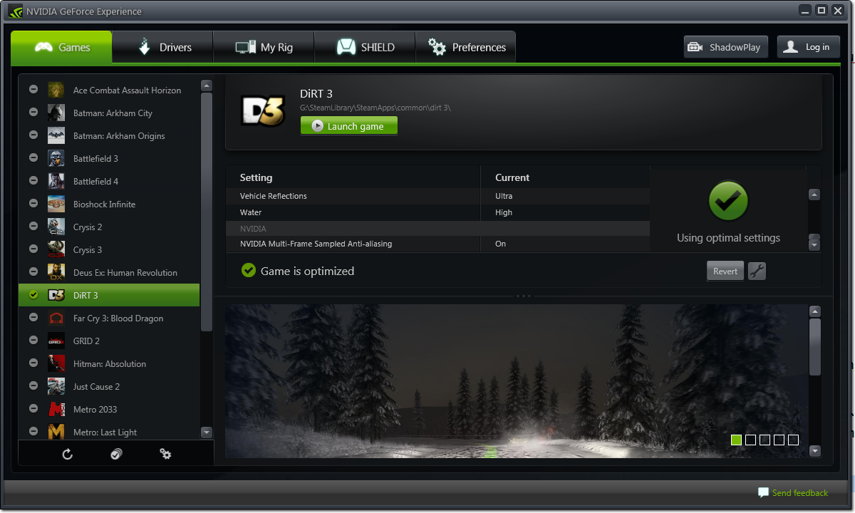 GeForce Experience version 2.2.3 adds MFAA support