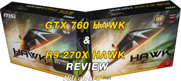 MSI GeForce GTX 760 HAWK & MSI Radeon R9 270X HAWK box art
