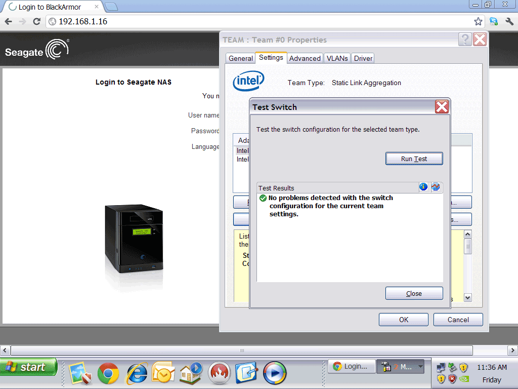 Seagate Business NAS Network Teaming 