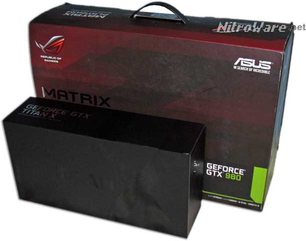TTIAN X box, ASUS ROG  matrix GTX 980 box